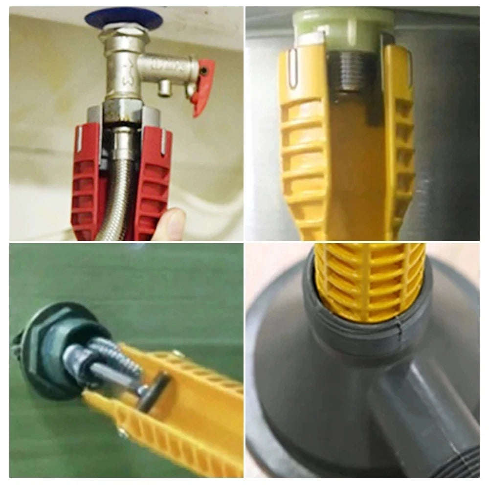 8 ב-1 ברז כיור ברז תיקון כלי החלקה מטבח חדר אמבטיה ברז הרכבה מפתח אינסטלציה התקנה מפתח ברגים