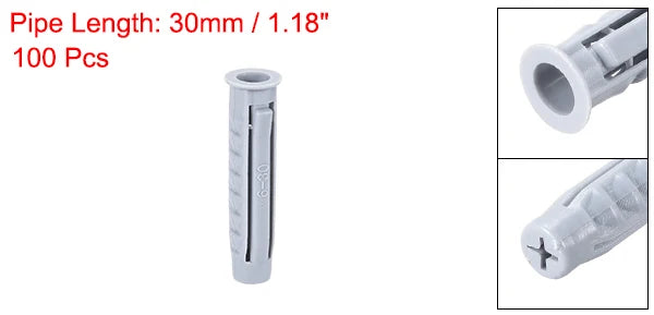 דיבל 6 מ״מ אפור - 100 יח׳