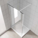 זרועות תמיכה למקלחון מתכוונן מפלדת אל-חלד עבור פנל זכוכית 8-12 מ"מ לדלת זכוכית לחדר הצורך קבוע התקנה קלה 