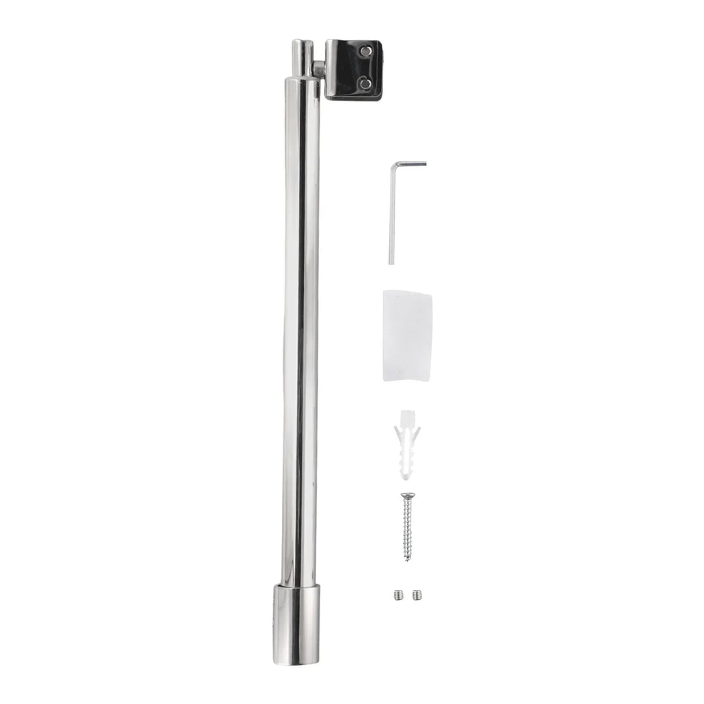 זרועות תמיכה למקלחון מתכוונן מפלדת אל-חלד עבור פנל זכוכית 8-12 מ"מ לדלת זכוכית לחדר הצורך קבוע התקנה קלה 