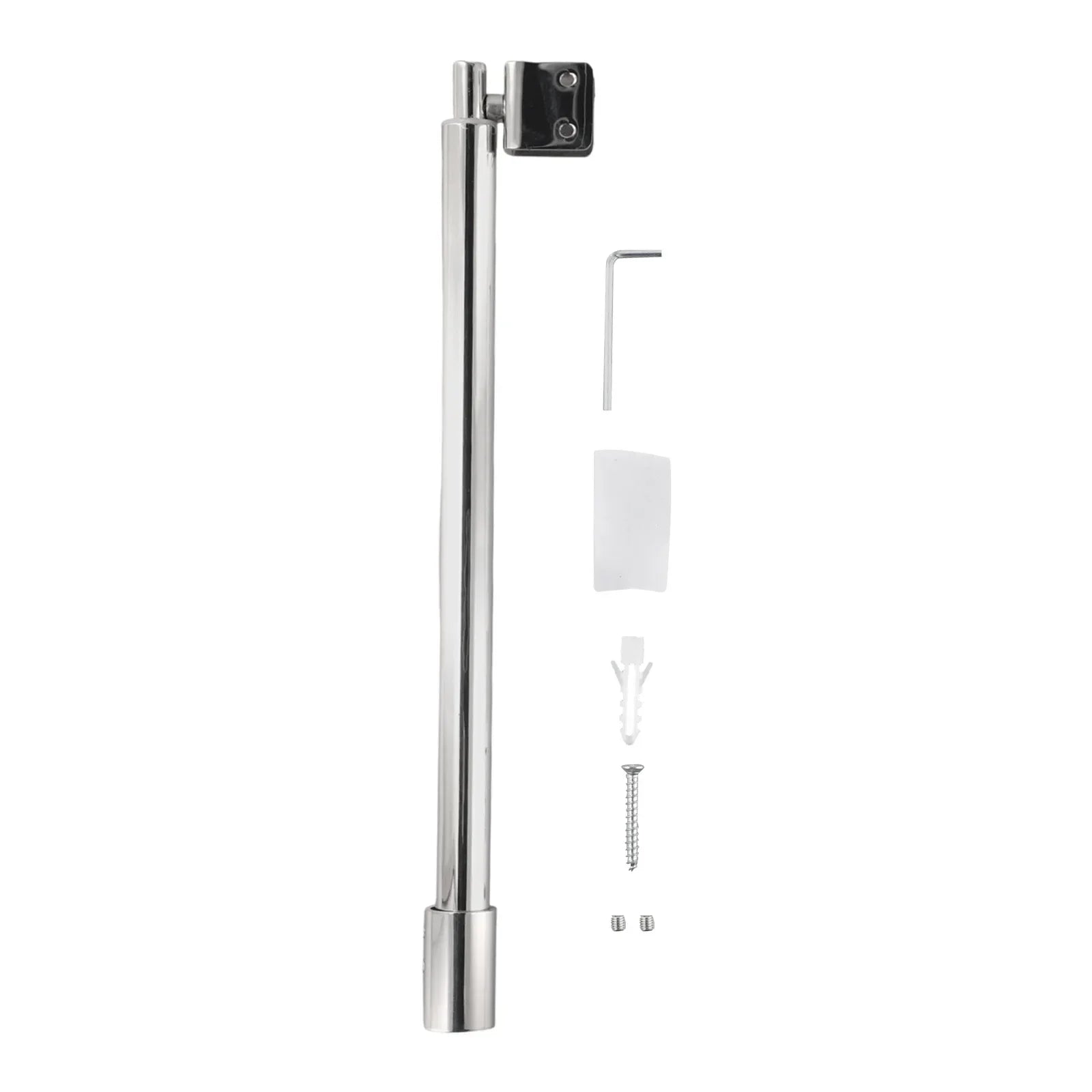 זרועות תמיכה למקלחון מתכוונן מפלדת אל-חלד עבור פנל זכוכית 8-12 מ"מ לדלת זכוכית לחדר הצורך קבוע התקנה קלה 