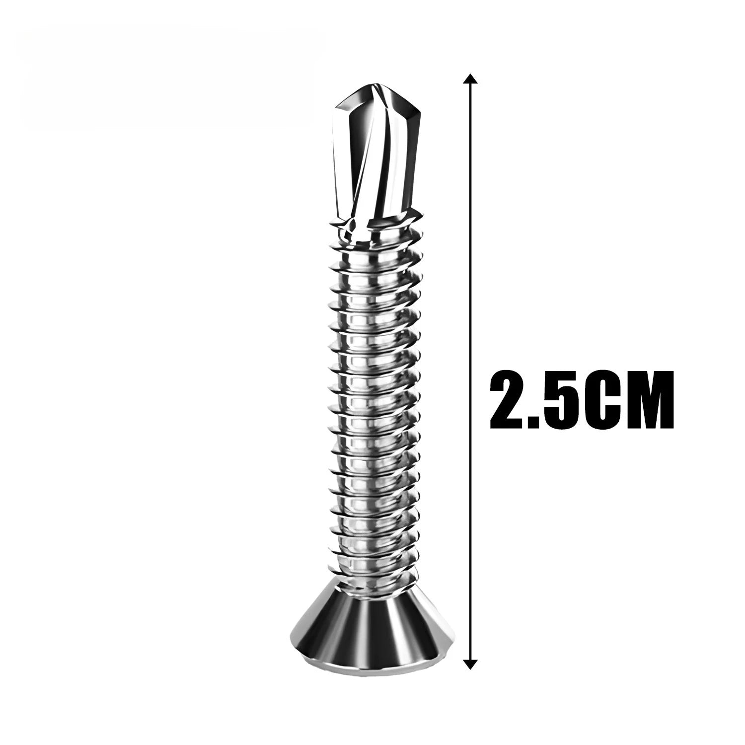 בורג קודח לפח פלדת על חלד