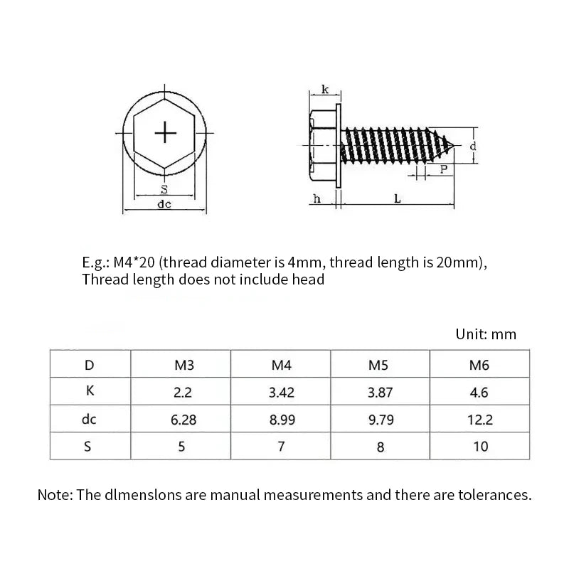 בורג קודח מפלדת אל חלד