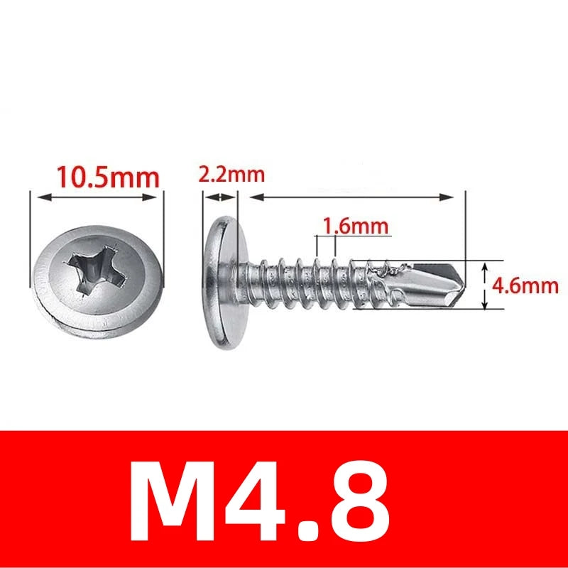 בורג קודח לפח מפלדת אל חלד