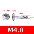 בורג קודח לפח מפלדת אל חלד