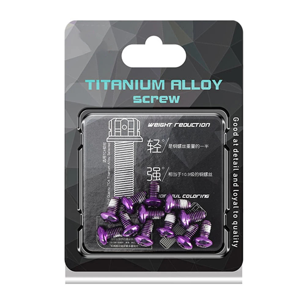 סט ברגי מעצור דיסק צבעוניים לאופניים