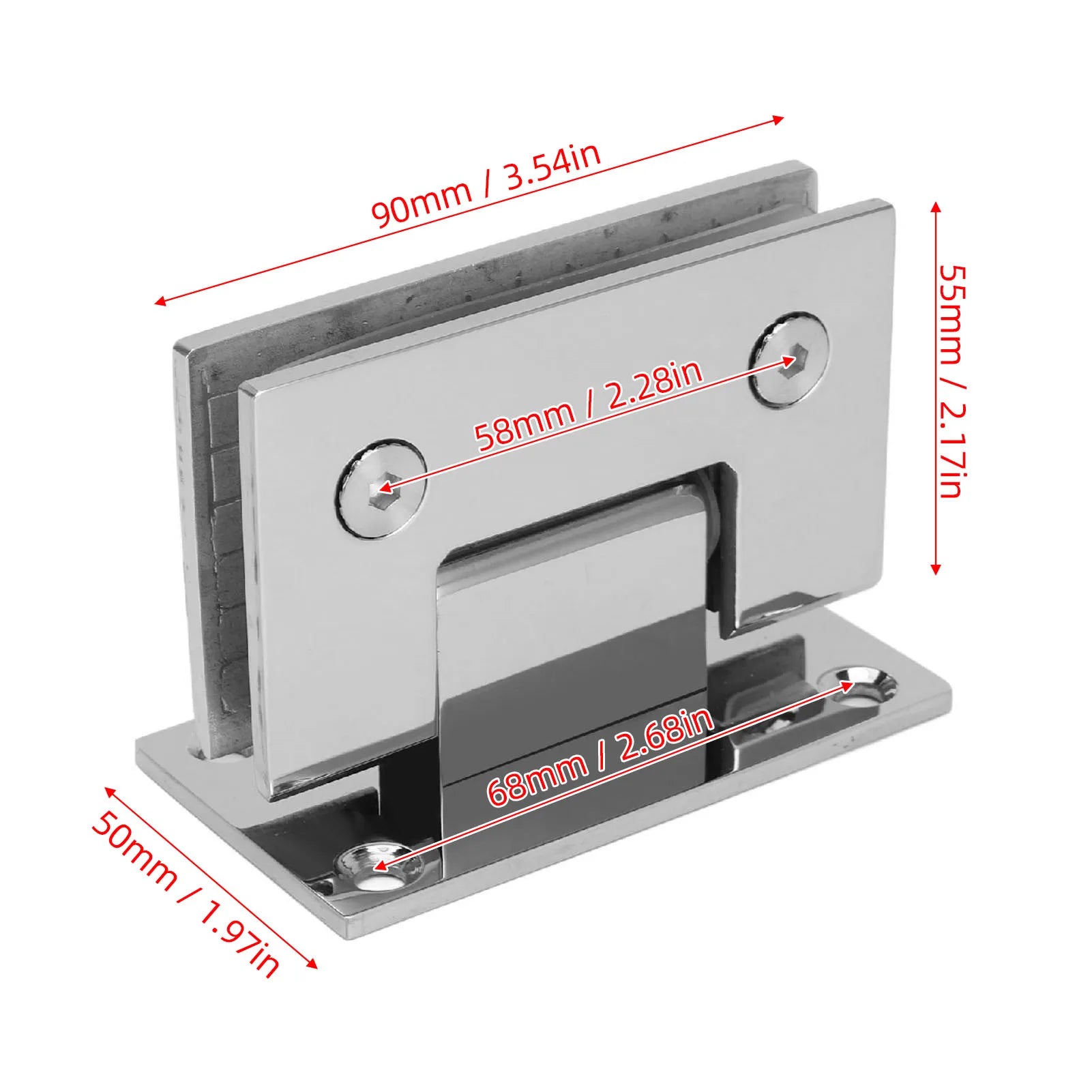 ציר 90 מעלות למקלחון פתיחה שני צדדים 