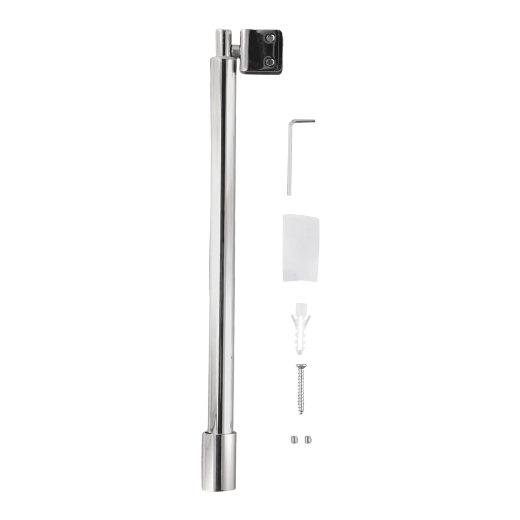 זרועות תמיכה למקלחון מתכוונן מפלדת אל-חלד עבור פנל זכוכית 8-12 מ"מ לדלת זכוכית לחדר הצורך קבוע התקנה קלה 