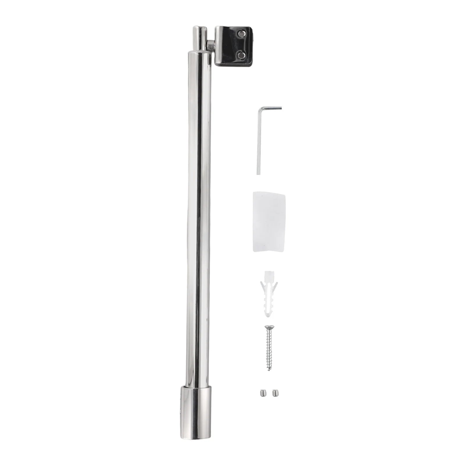 זרועות תמיכה למקלחון מתכוונן מפלדת אל-חלד עבור פנל זכוכית 8-12 מ"מ לדלת זכוכית לחדר הצורך קבוע התקנה קלה 