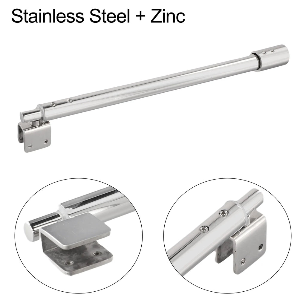 זרועות תמיכה למקלחון מתכוונן מפלדת אל-חלד עבור פנל זכוכית 8-12 מ"מ לדלת זכוכית לחדר הצורך קבוע התקנה קלה 