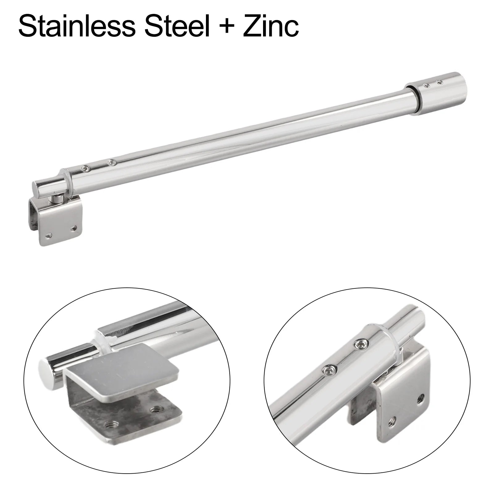 זרועות תמיכה למקלחון מתכוונן מפלדת אל-חלד עבור פנל זכוכית 8-12 מ"מ לדלת זכוכית לחדר הצורך קבוע התקנה קלה 