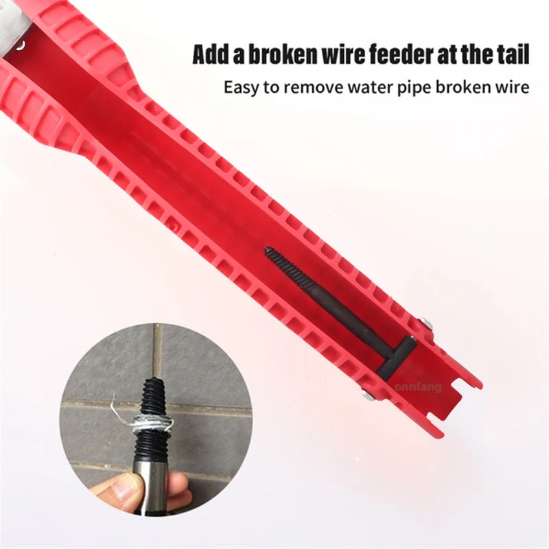 8 ב-1 ברז כיור ברז תיקון כלי החלקה מטבח חדר אמבטיה ברז הרכבה מפתח אינסטלציה התקנה מפתח ברגים