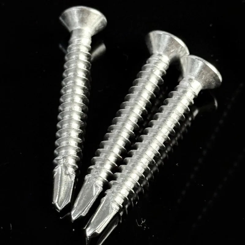 בורג קודח לפח פלדת על חלד