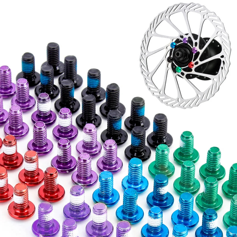 סט ברגי מעצור דיסק צבעוניים לאופניים