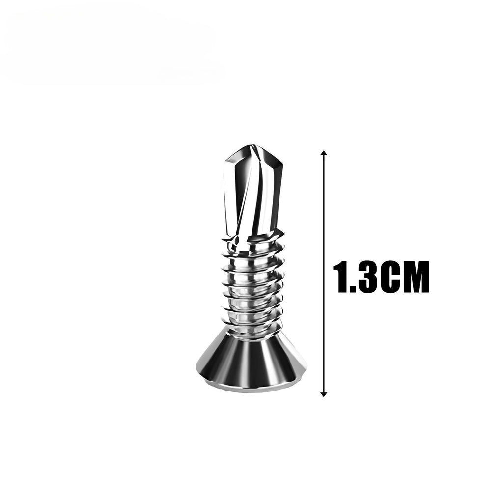 בורג קודח לפח פלדת על חלד