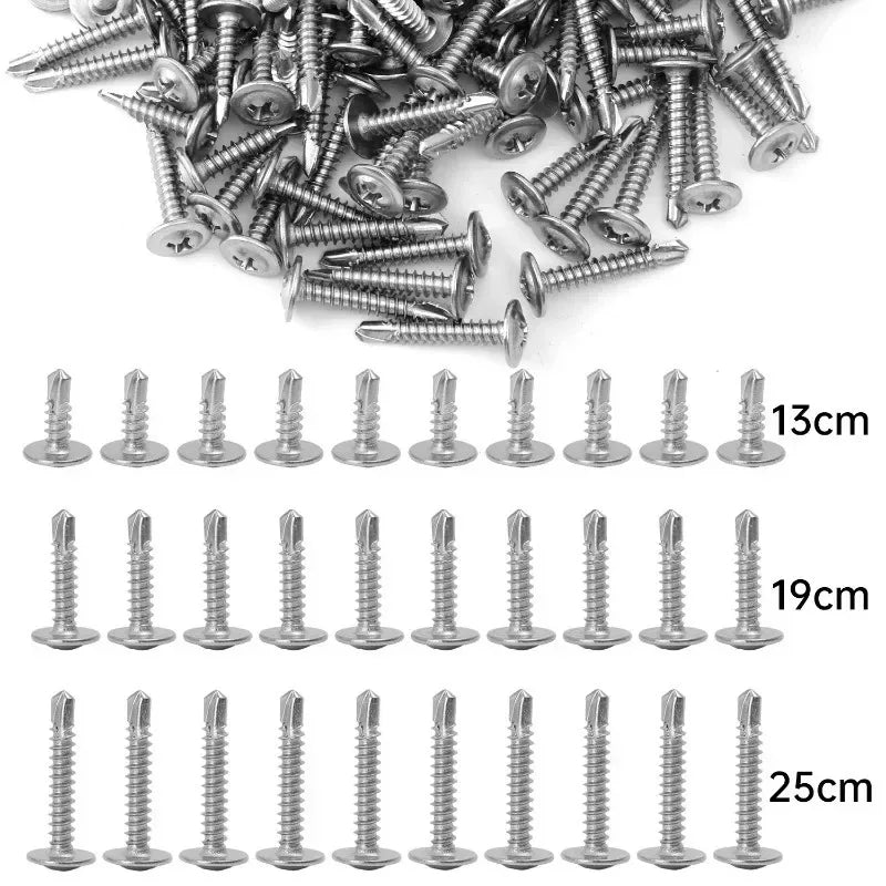 בורג קודח מפלדת אל חלד