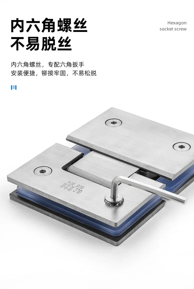 ציר לזכוכית חלופי 90-180 מעלות