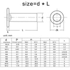 בורג נירוסטה ראש צבע