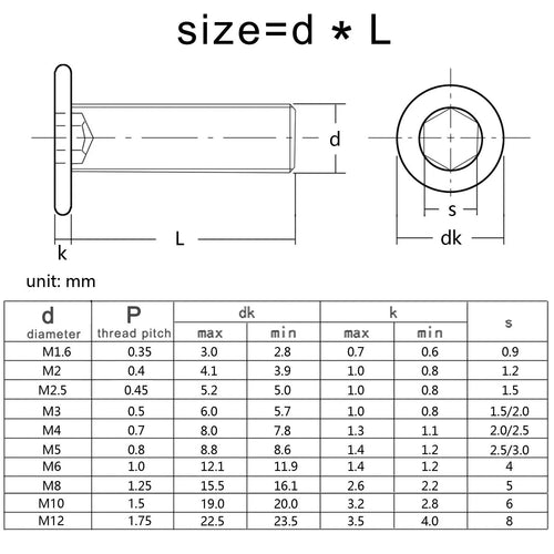 בורג נירוסטה ראש צבע