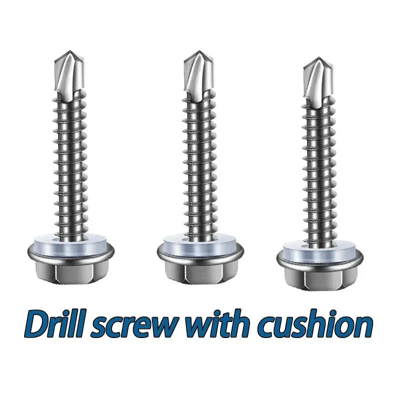 בורג קודח פלדת על חלד 