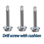 בורג קודח פלדת על חלד 