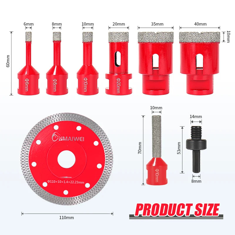 סְט מקדחי יהלום