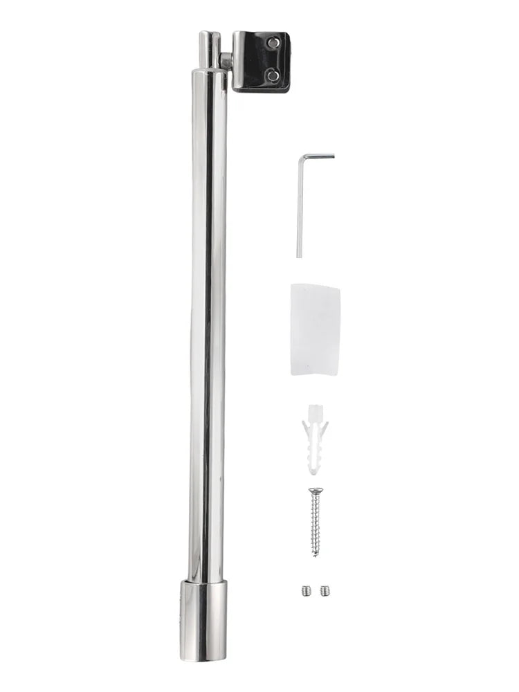 זרועות תמיכה למקלחון מתכוונן מפלדת אל-חלד עבור פנל זכוכית 8-12 מ"מ לדלת זכוכית לחדר הצורך קבוע התקנה קלה 