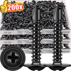 בורג קודח לפח מפלדת אל חלד (שחור)