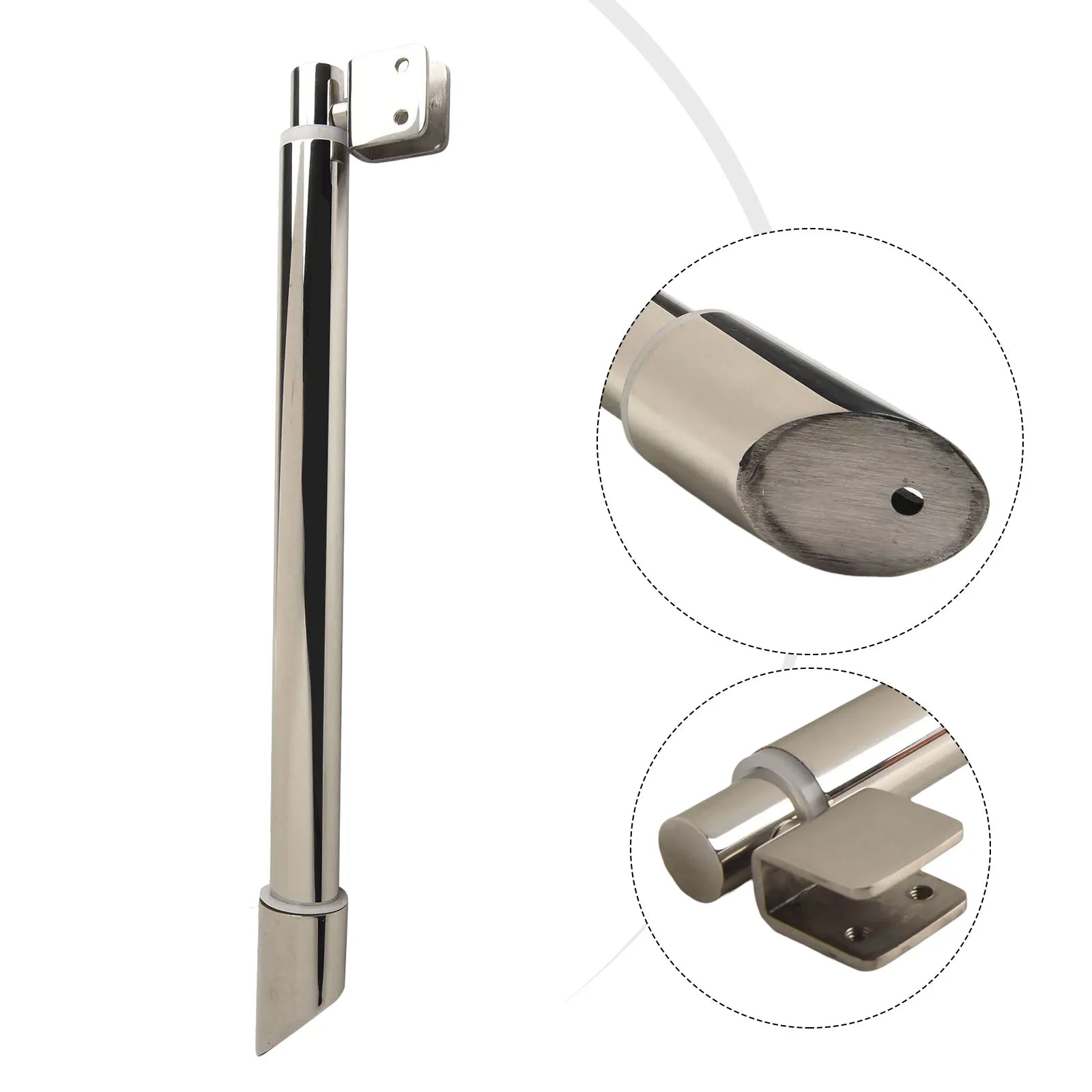 זרועות תמיכה למקלחון מתכוונן מפלדת אל-חלד עבור פנל זכוכית 8-12 מ"מ לדלת זכוכית לחדר הצורך קבוע התקנה קלה 