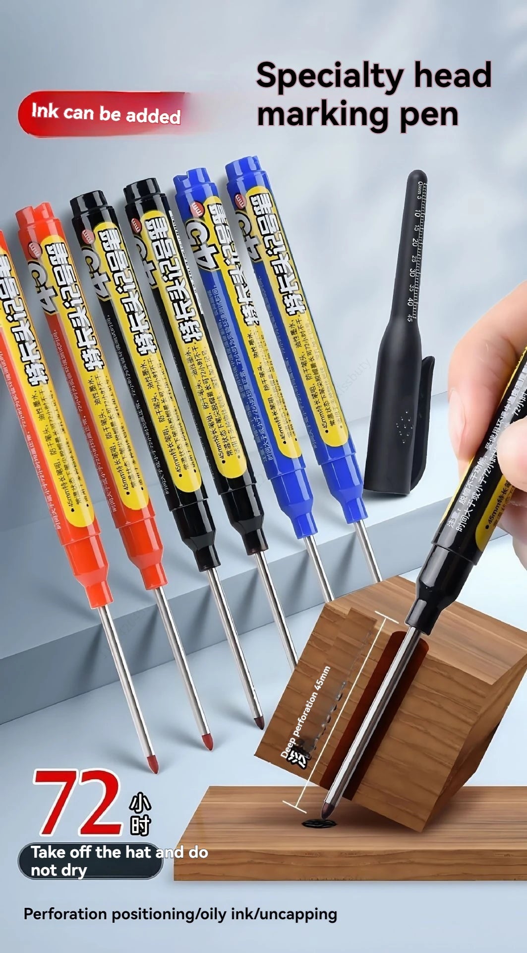 טוש עם חוד מוארך