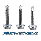 בורג קודח פלדת על חלד 