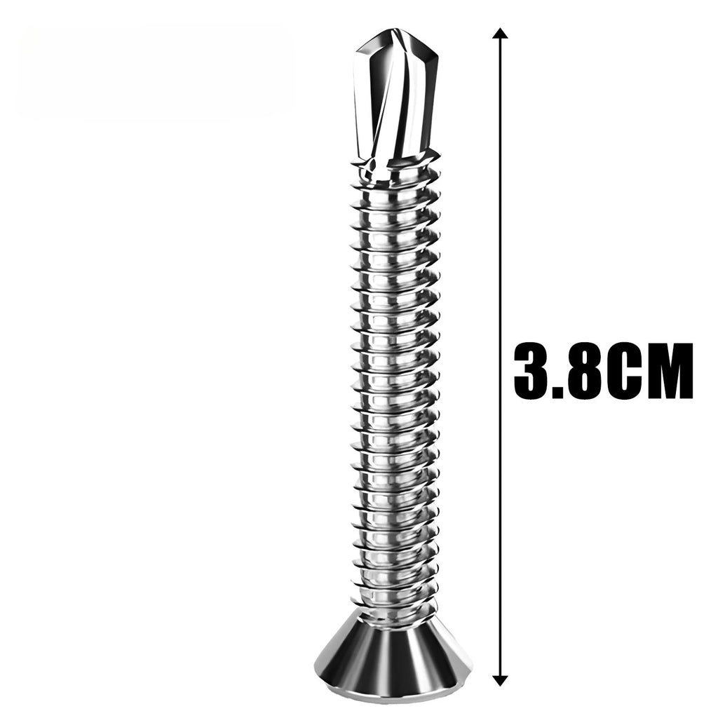 בורג קודח לפח פלדת על חלד