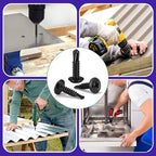 בורג קודח לפח מפלדת אל חלד (שחור)