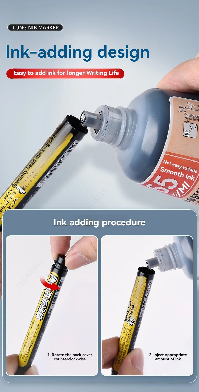 טוש עם חוד מוארך