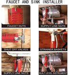 8 ב-1 ברז כיור ברז תיקון כלי החלקה מטבח חדר אמבטיה ברז הרכבה מפתח אינסטלציה התקנה מפתח ברגים