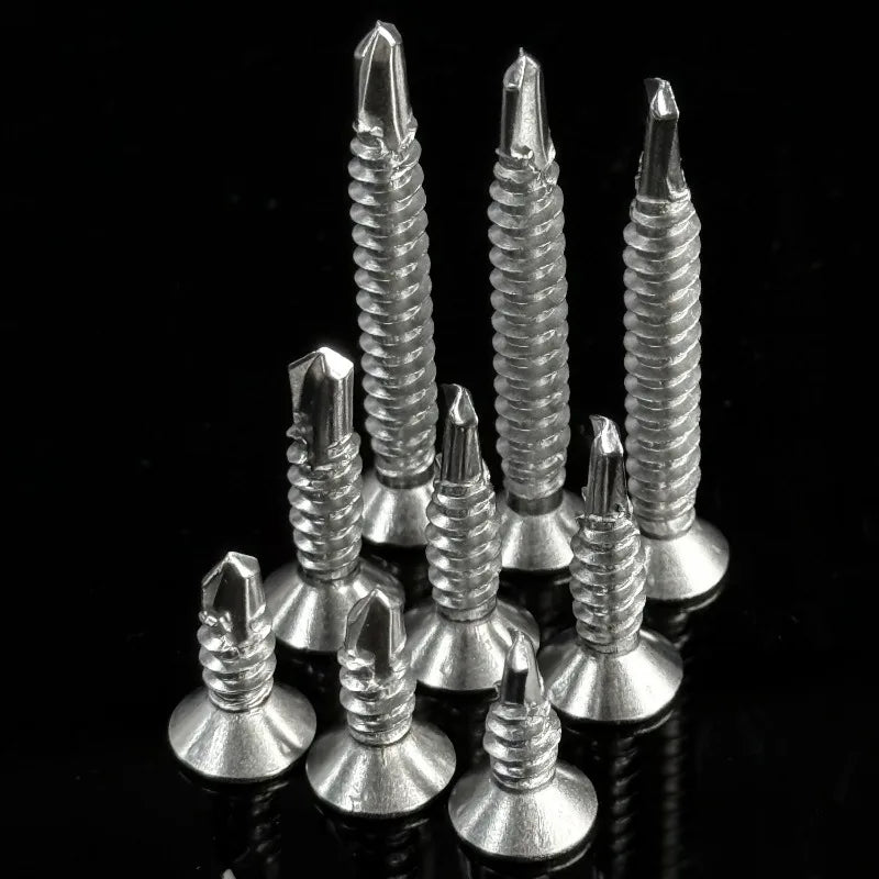 בורג קודח לפח פלדת על חלד