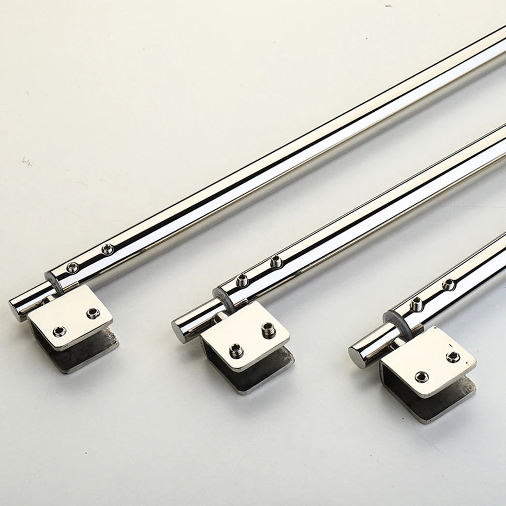 זרועות תמיכה למקלחון מתכוונן מפלדת אל-חלד עבור פנל זכוכית 8-12 מ"מ לדלת זכוכית לחדר הצורך קבוע התקנה קלה 