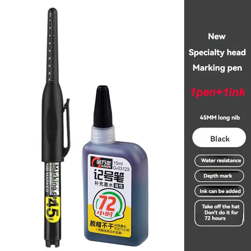 טוש עם חוד מוארך